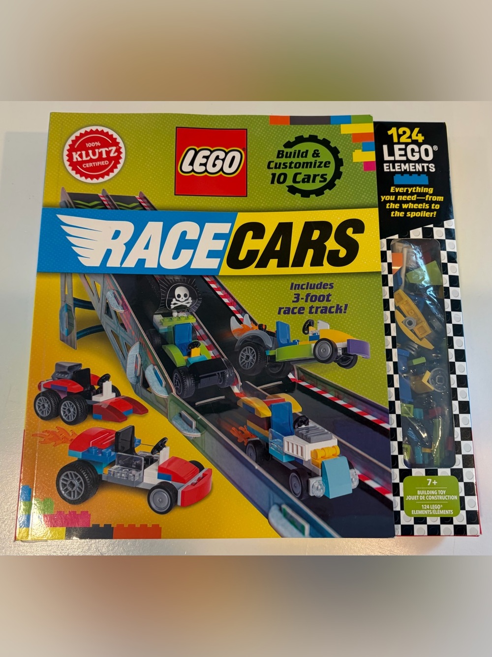 Race Cars Building Set - Yellow, Blue, Green, Red, Black, Purple